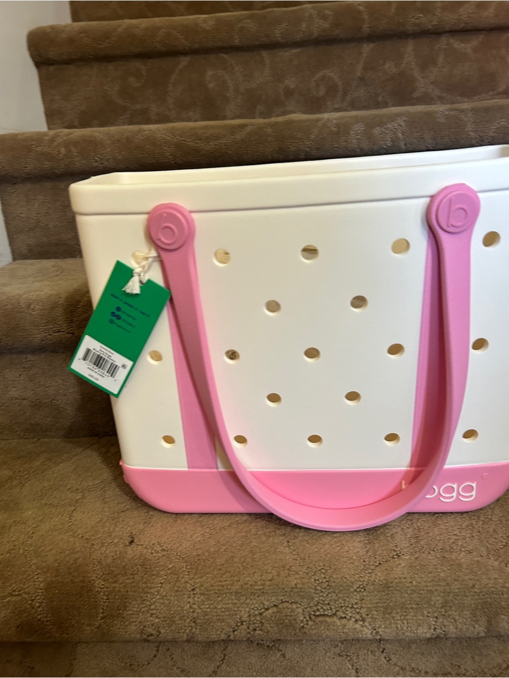 NWT BUBBLEGUM PINK VARSITY BABY BOGG BAG